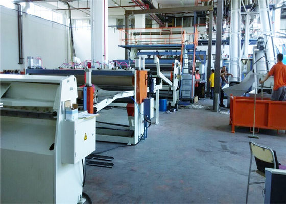 Cina 700kw HDPE Plastic Sheet Extrusion Line dengan Automatic Feeding System 3000kg / jam pemasok